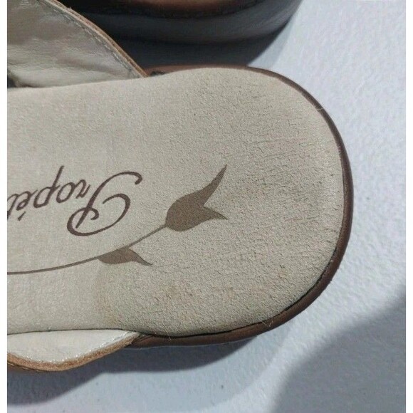 Prop'et Women’s Sandals Sz 9.5M Brown Leather Strappy Slingback Comfy Adjustable - Picture 7 of 13
